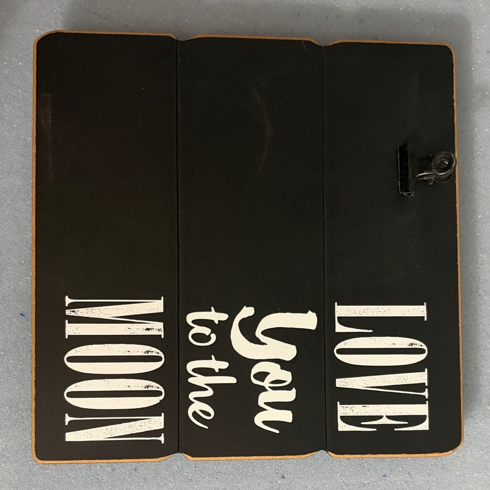 Charming Black Wall Art with Clip